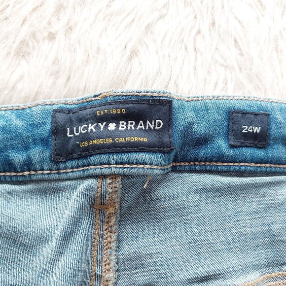 Lucky Brand Women's Plus Size Hayden Straight High Rise Slim Fit Denim Jeans 24W - Picture 5 of 16